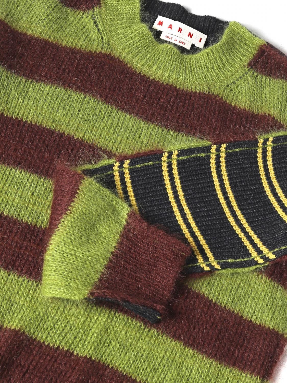 Marni o1mle0126 Double Stripe Sweater in Multicolor Size US M / EU 48-50 / 2 - 6 Thumbnail