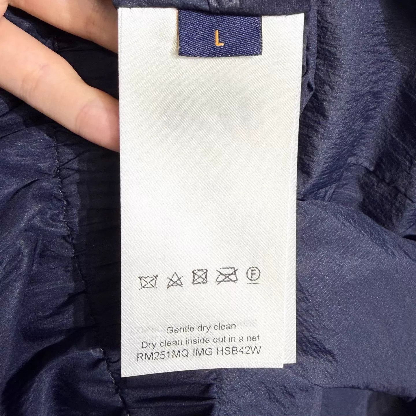 Louis Vuitton LV Navy Subtle Damier Colorblocked Track Jacket L Size US L / EU 52-54 / 3 - 4 Thumbnail