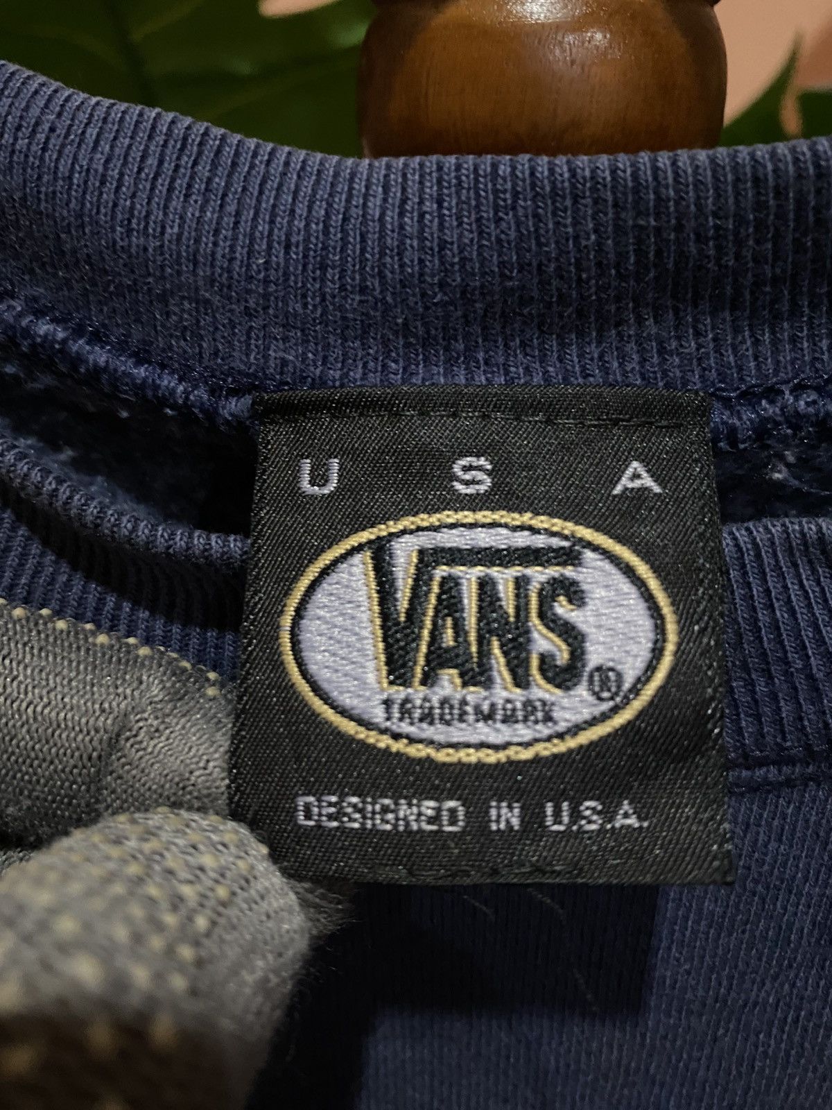 Vans Vintage Vans USA Blue Crewneck Sweatshirt Off The Wall Logo Size US M / EU 48-50 / 2 - 6 Thumbnail