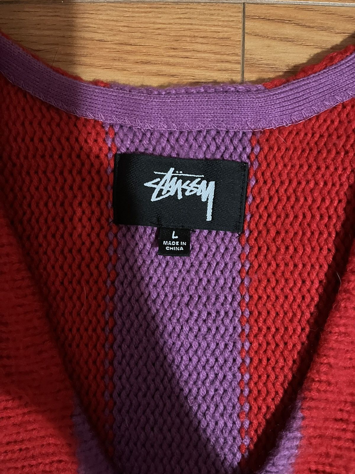 Stussy Stussy Fuzzy Cardigan Size US L / EU 52-54 / 3 - 2 Thumbnail