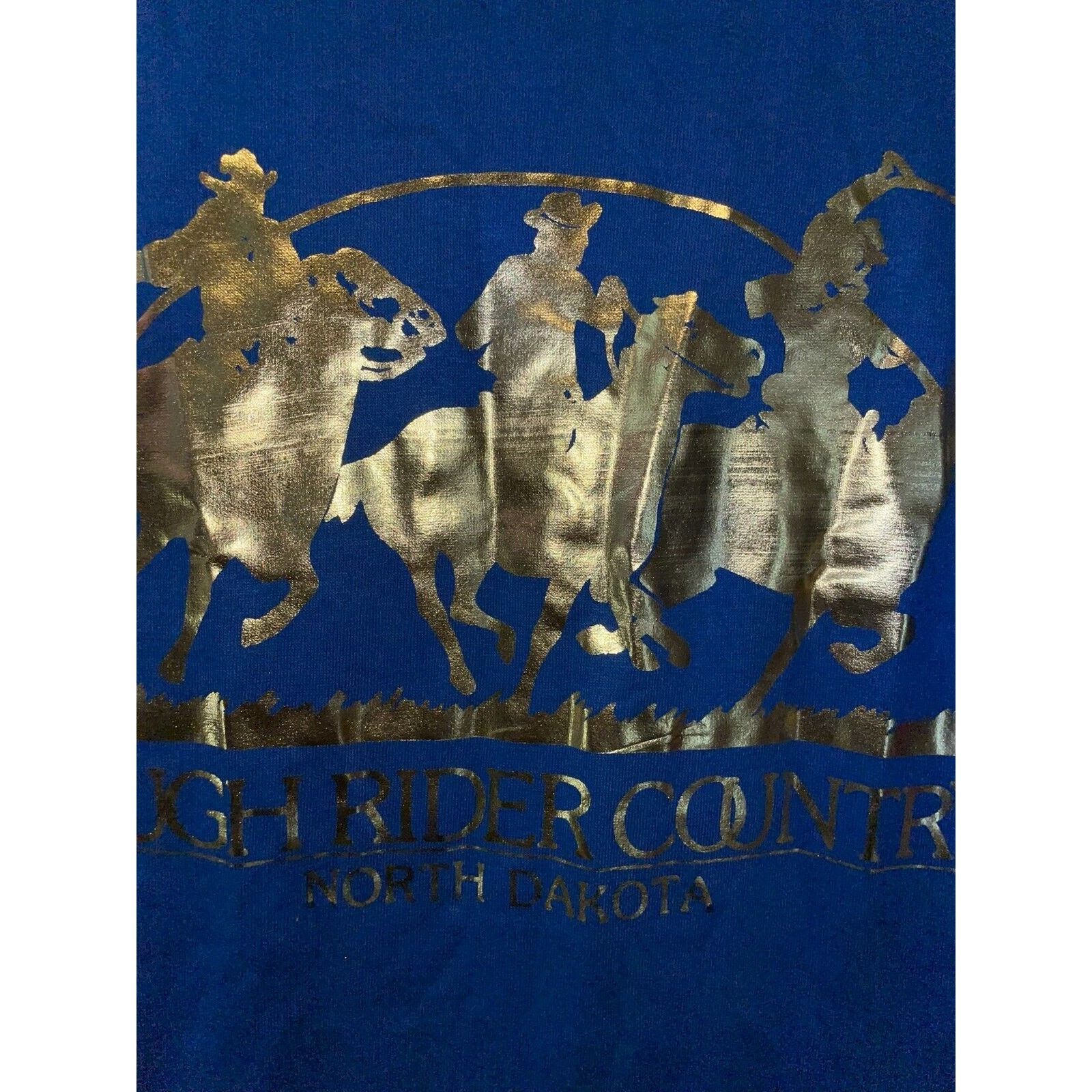 Jerzees Vintage Cowboy Shirt Rough Rider Country Western 1980s 80s Size US M / EU 48-50 / 2 - 3 Thumbnail