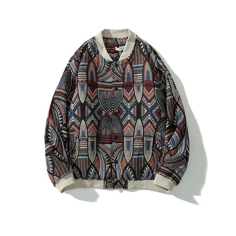 Japanese Brand Streetwear Ethnic Casual Style Bomber Jacket Size US XL / EU 56 / 4 - 1 Thumbnail
