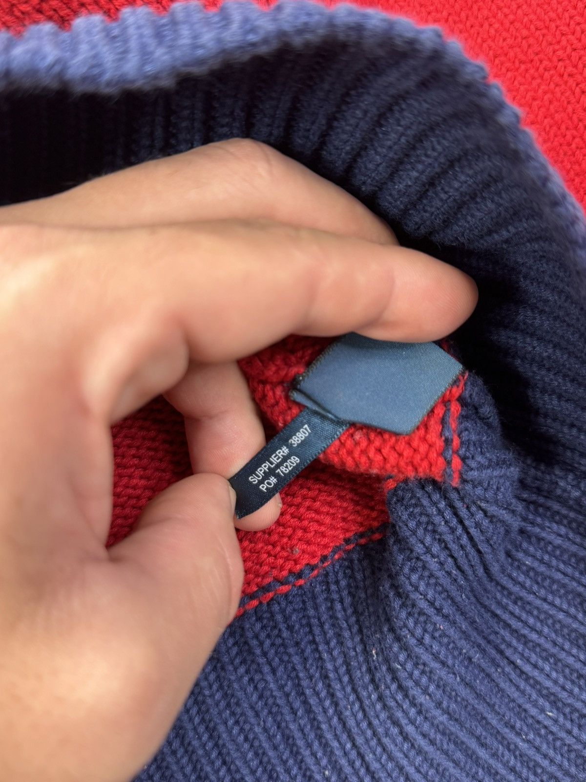Polo Ralph Lauren KNIT - POLO RALPH LAUREN - Yachting Sweater 90s Cowl Neck Size US XL / EU 56 / 4 - 9 Thumbnail