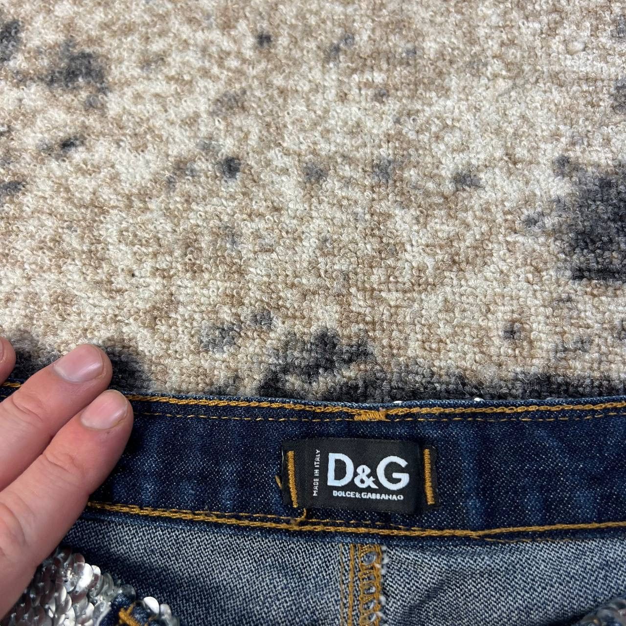 Dolce & Gabbana Dolce & Gabbana Luxury Big Logo Denim Jeans Size 28" / US 6 / IT 42 - 8 Thumbnail