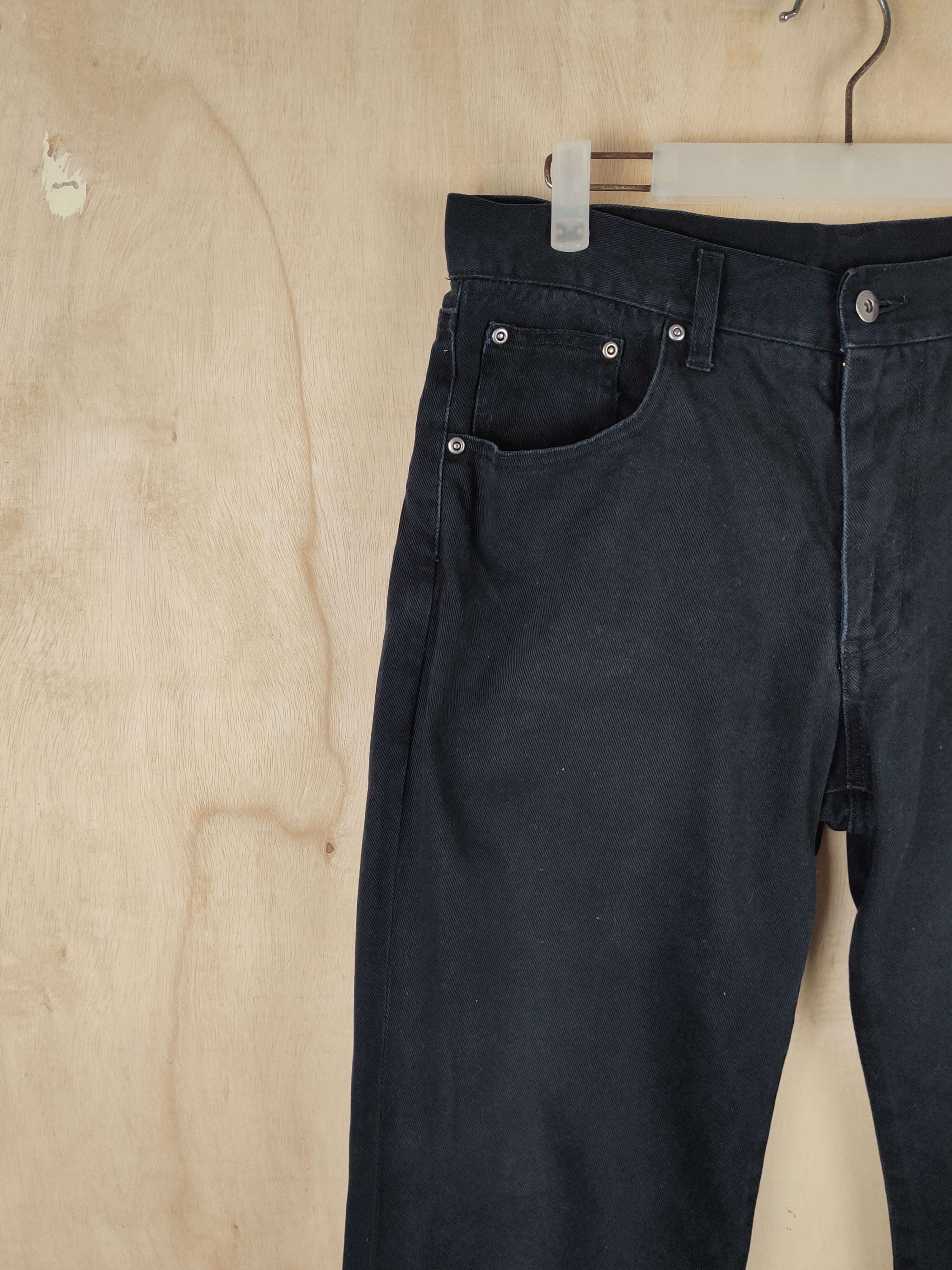 Japanese Brand Japanese Brand Black Distressed Ripped Jeans #S2489 Size US 32 / EU 48 - 3 Thumbnail