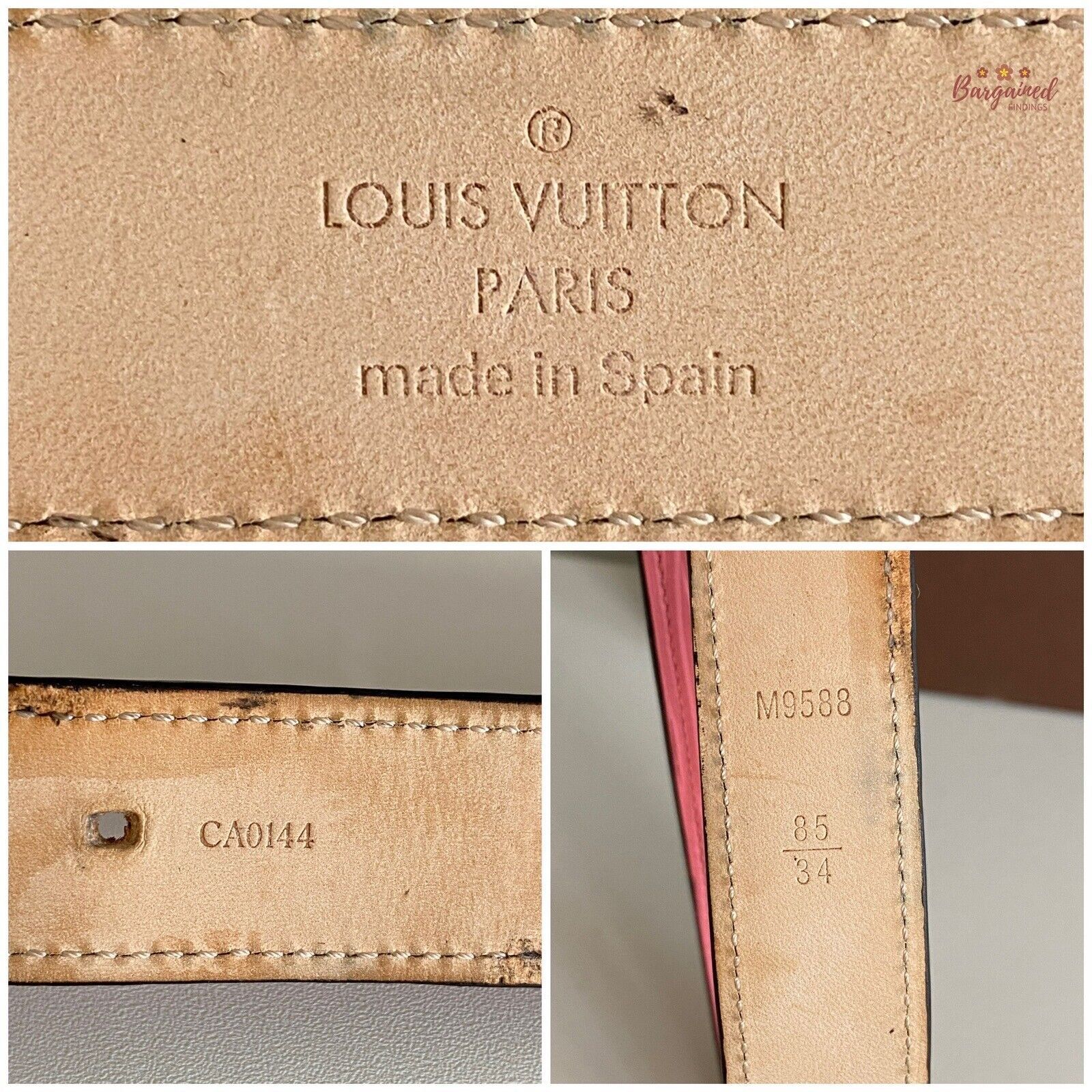Louis Vuitton Louis Vuitton Pink Epi Leather Silver Butterfly Buckle Belt Size ONE SIZE - 5 Thumbnail