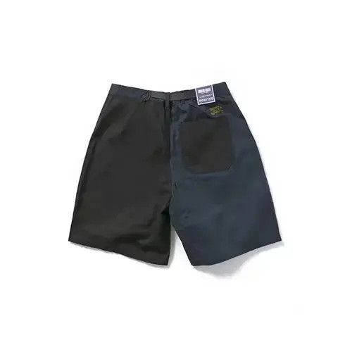 VIBE 20SS Indigo Union Japan Navy Patchwork Worker Shorts Size US 34 / EU 50 - 2 Thumbnail