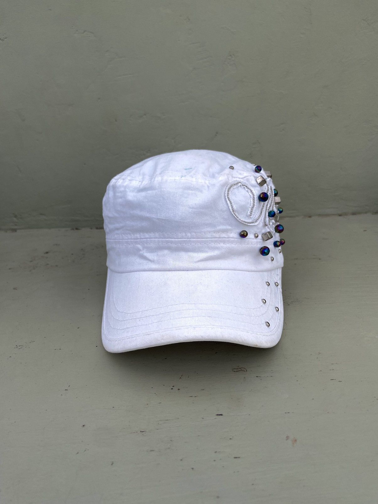 Le Grande Bleu (L.G.B.) 2000s button studded patrol hat Size ONE SIZE - 3 Thumbnail