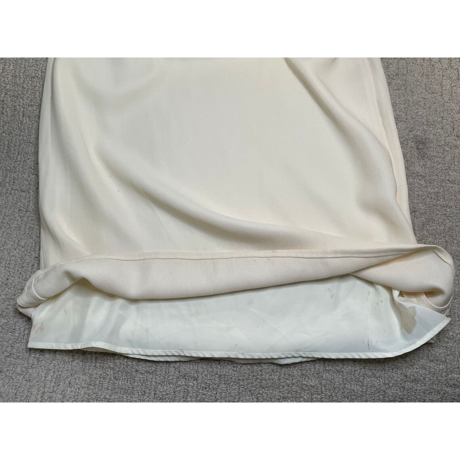 Valentino Vintage Valentino Ivory Wool Blend Straight Skirt Womens 8 Size 30" / US 8 / IT 44 - 10 Thumbnail