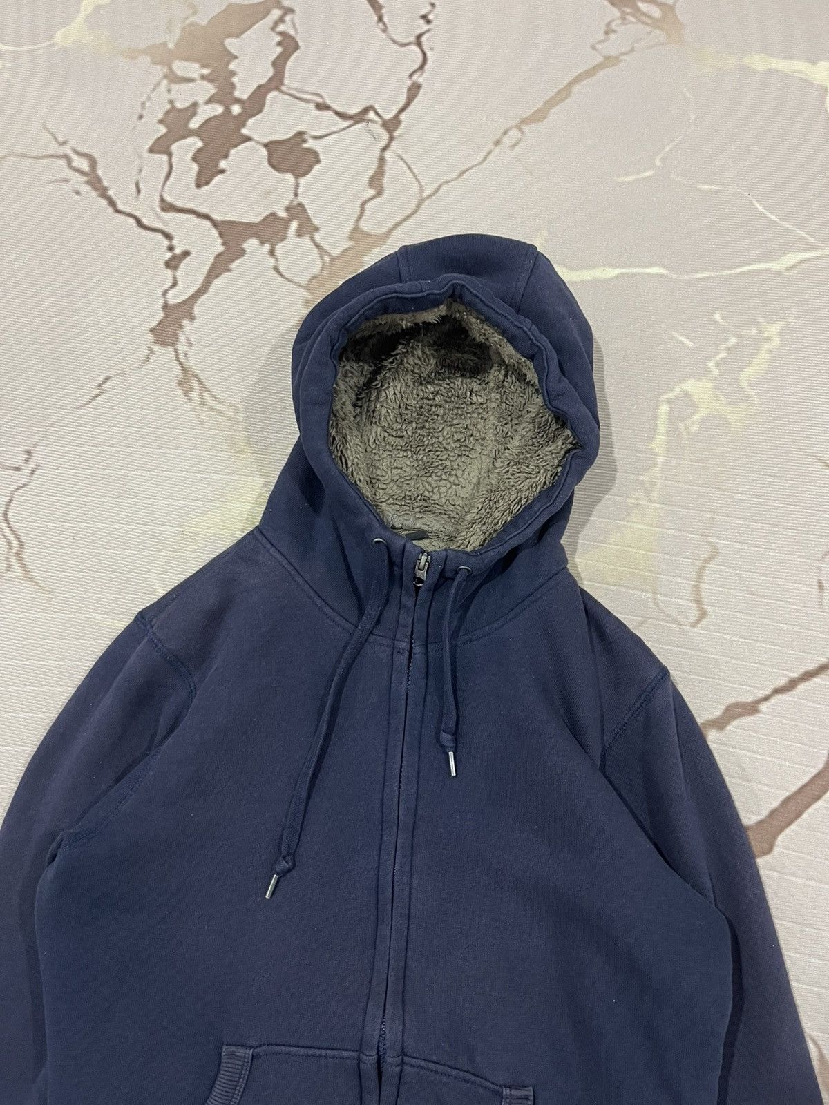 Uniqlo Uniqlo Fleece Lined Zip Hoodie Navy Sherpa Warm Jacket Size US S / EU 44-46 / 1 - 2 Thumbnail