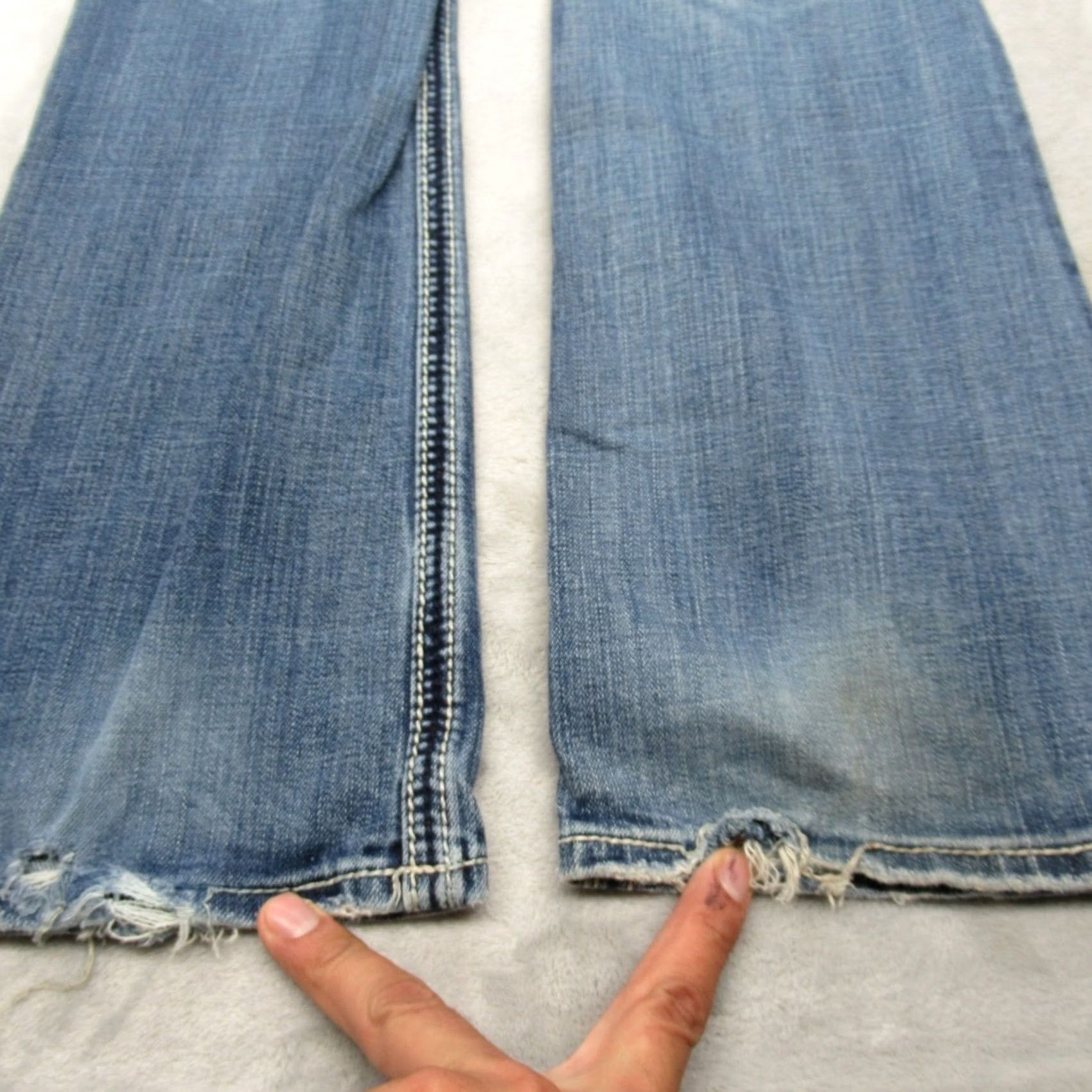 Vintage Rock Revival Jeans Womens 27 Medium Wash Denim Alanis Boot Cut Embellished 27x32 Size 27" / US 4 / IT 40 - 7 Thumbnail