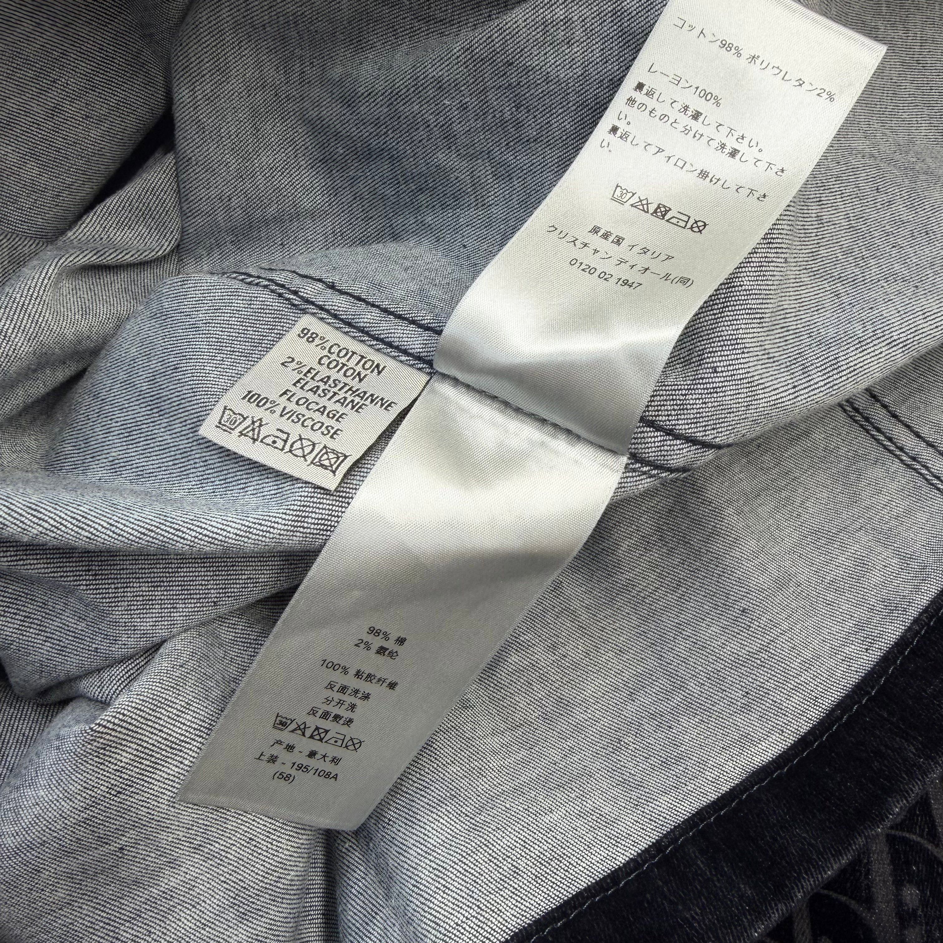 Dior Dior Oblique Overshirt Blue Cotton-Blend Twill 58 (XXXL) Size US XXL / EU 58 / 5 - 6 Thumbnail