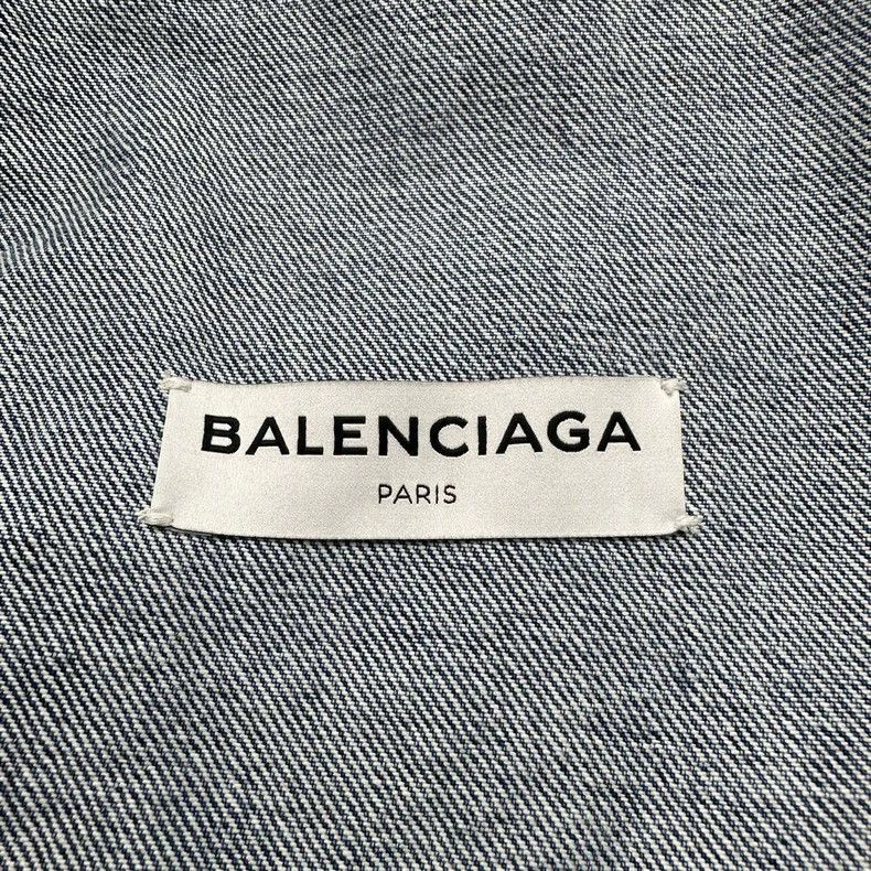 Balenciaga Balenciaga collar letter embroidered denim jacket-2506 Size US S / EU 44-46 / 1 - 2 Thumbnail