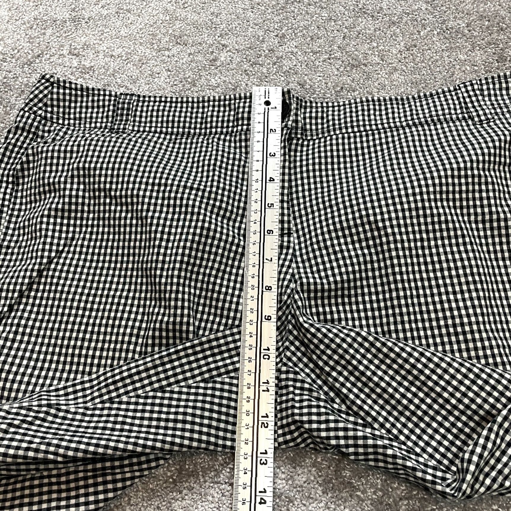 Vintage VINTAGE New York and Company Manhattan Chino Shorts Womens 18 Black White Plaid 12" Insm Size 27" / US 4 / IT 40 - 4 Thumbnail