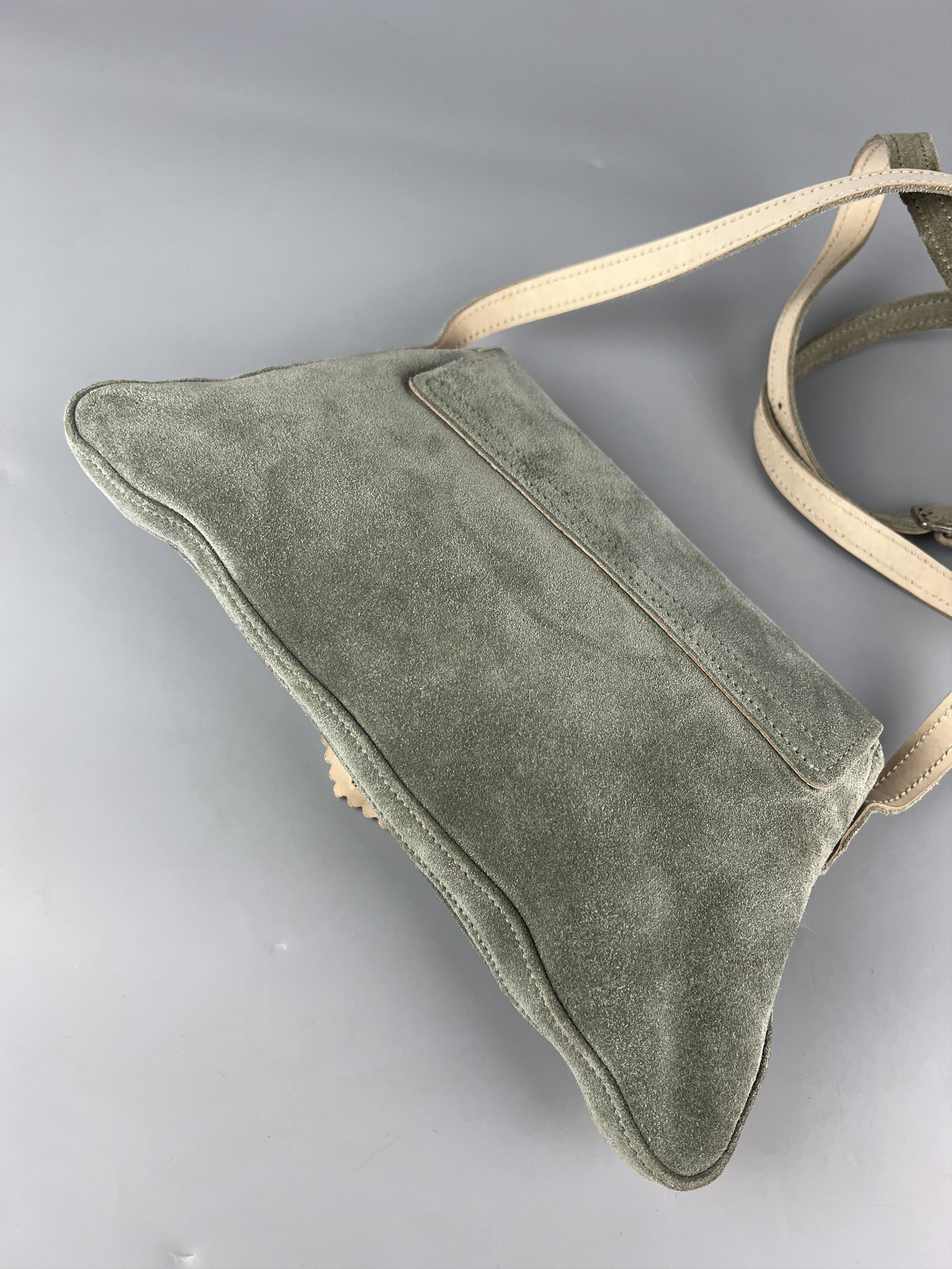 Handmade × Leather Töpfer Handmade in Bavaria Rare Vintage Suede Crossbody Bag Size ONE SIZE - 5 Thumbnail