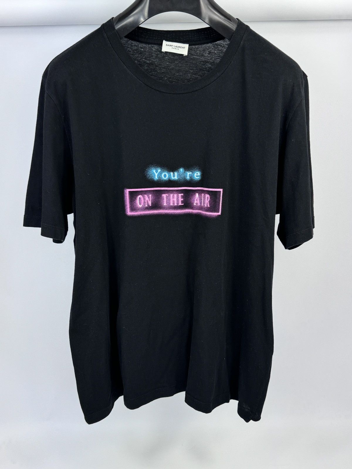 Saint Laurent Paris YOU’RE ON THE AIR PRINT T-SHIRT Size US M / EU 48-50 / 2 - 1 Thumbnail