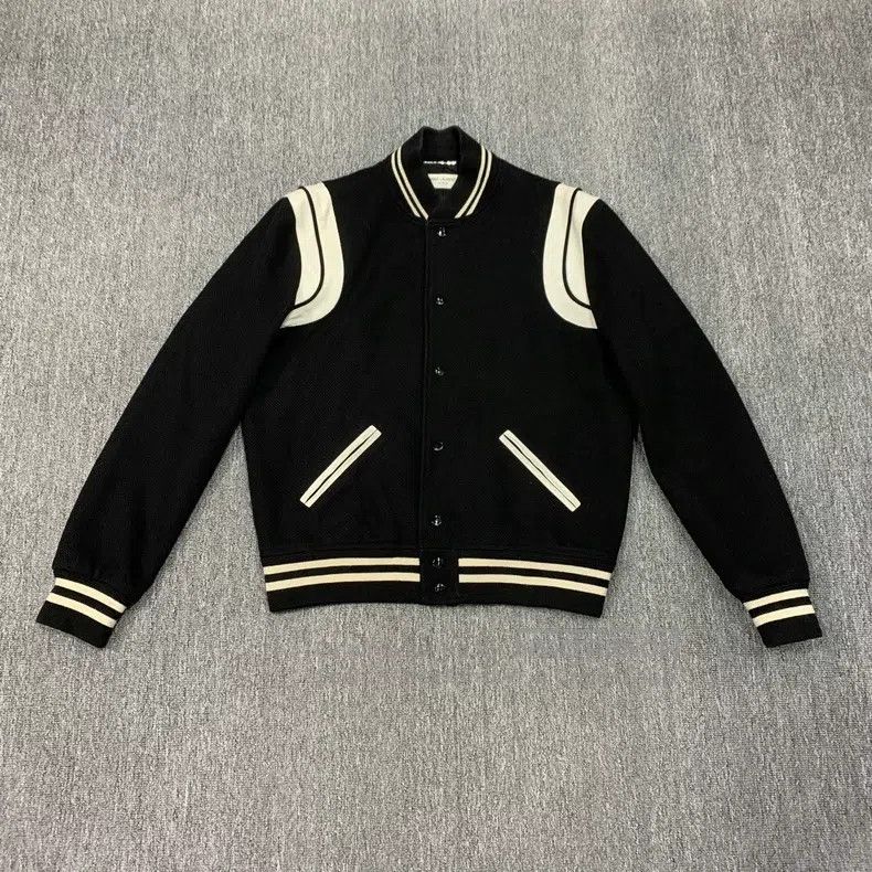 Saint Laurent Paris Saint Laurent Paris Black and White Patchwork Leather Base Size US M / EU 48-50 / 2 - 1 Thumbnail