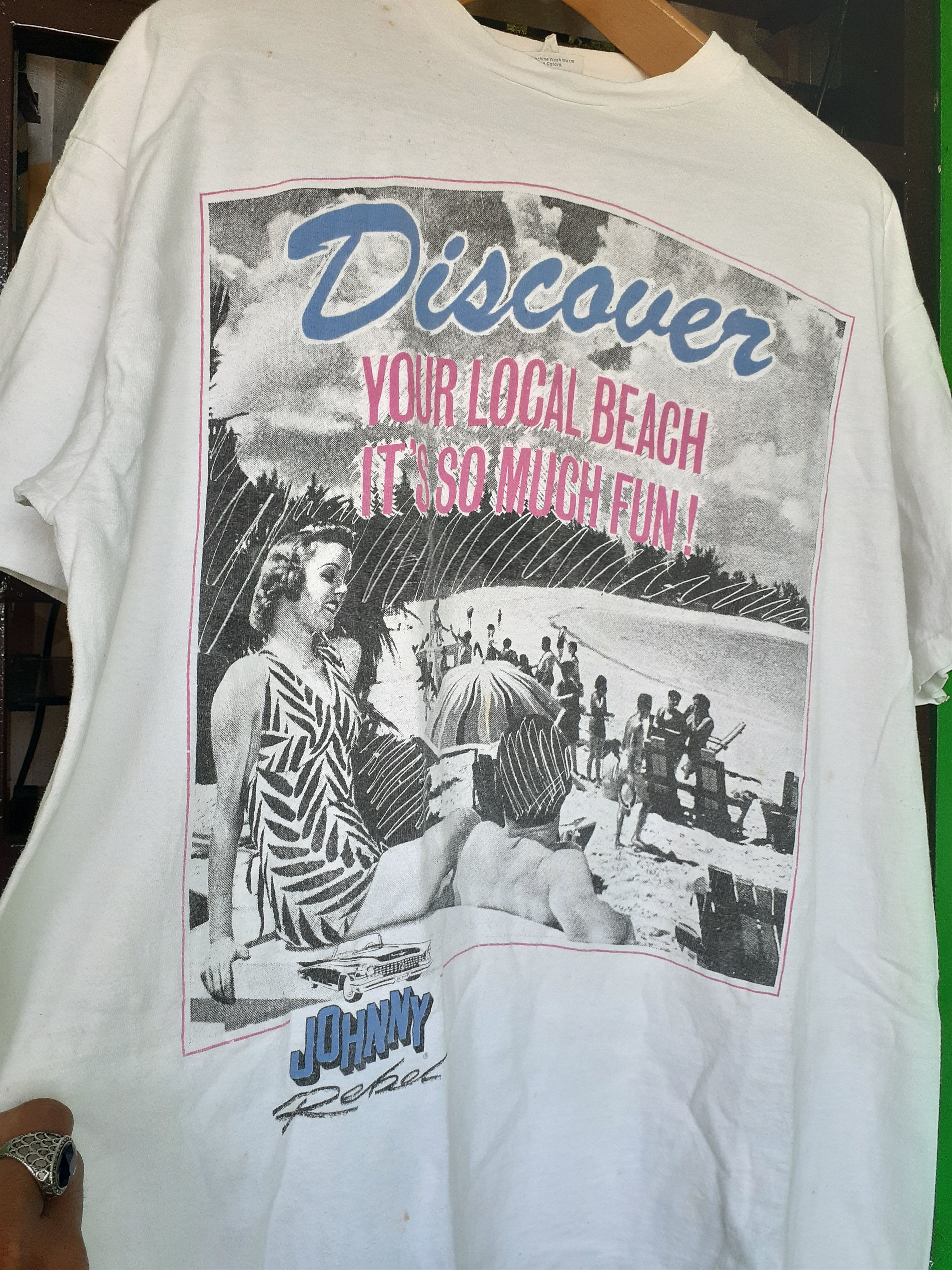 Vintage Vintage 80's Johnny Rebel Graphics Tee Size US XL / EU 56 / 4 - 2 Thumbnail