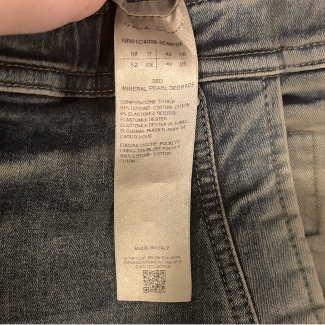 Rick Owens Rick Owens Runway Double Cargo Jumbo Bela Drawstring Denim Size US 36 / EU 52 - 10 Thumbnail