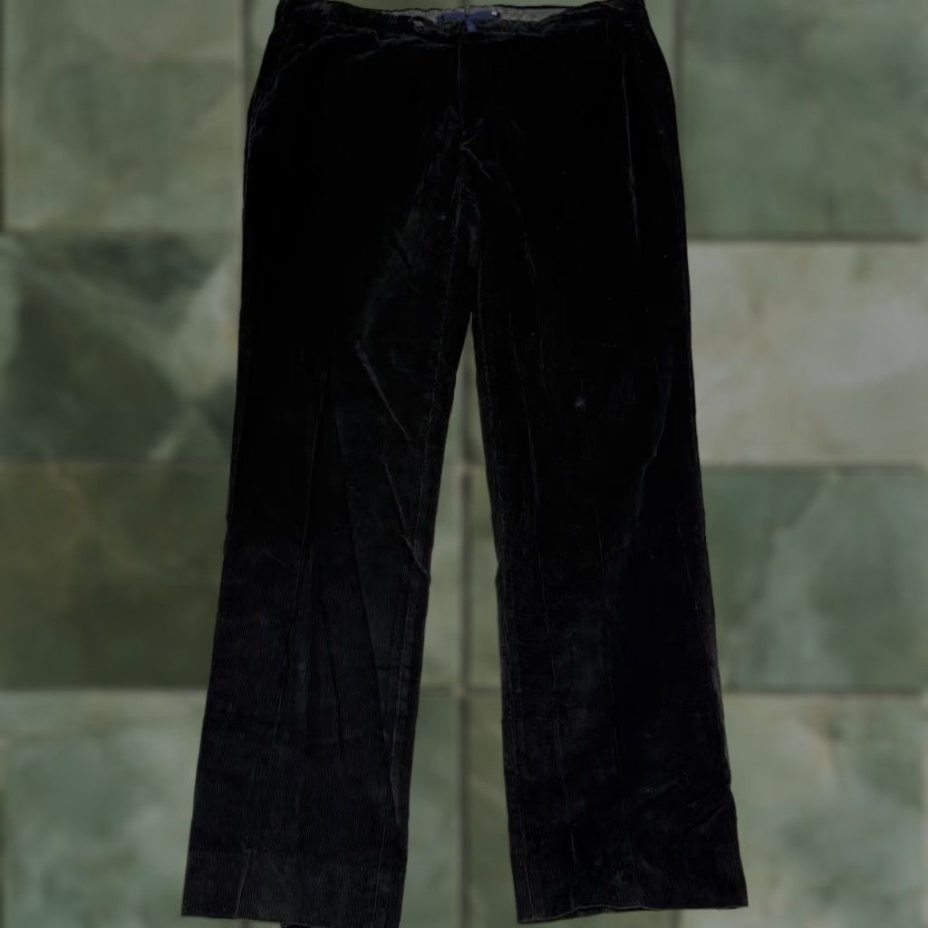 Incotex INCOTEX Mens Blue Corduroy Pants 36x33 Flat Front Chino 90s Preppy Size US 36 / EU 52 - 1 Thumbnail