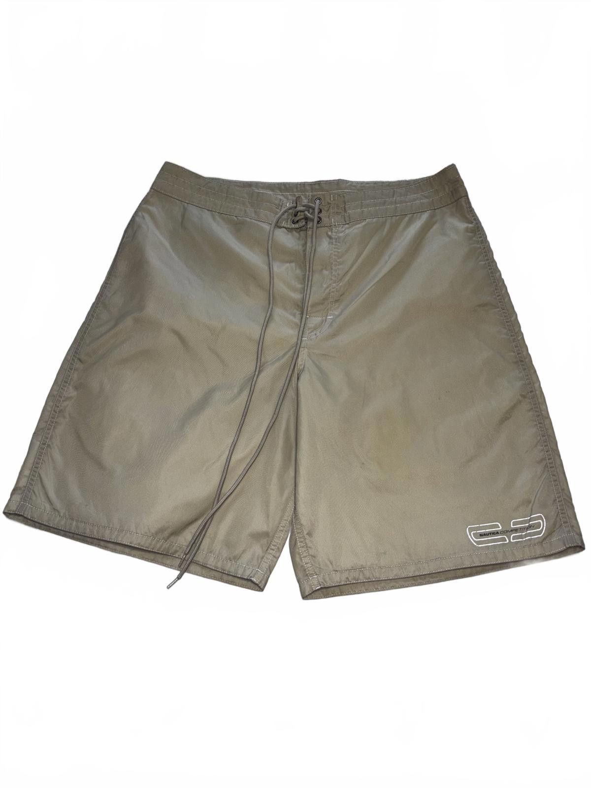Nautica Nautica Competition Men's Swim Shorts - Beige, 34W Size US 34 / EU 50 - 1 Thumbnail