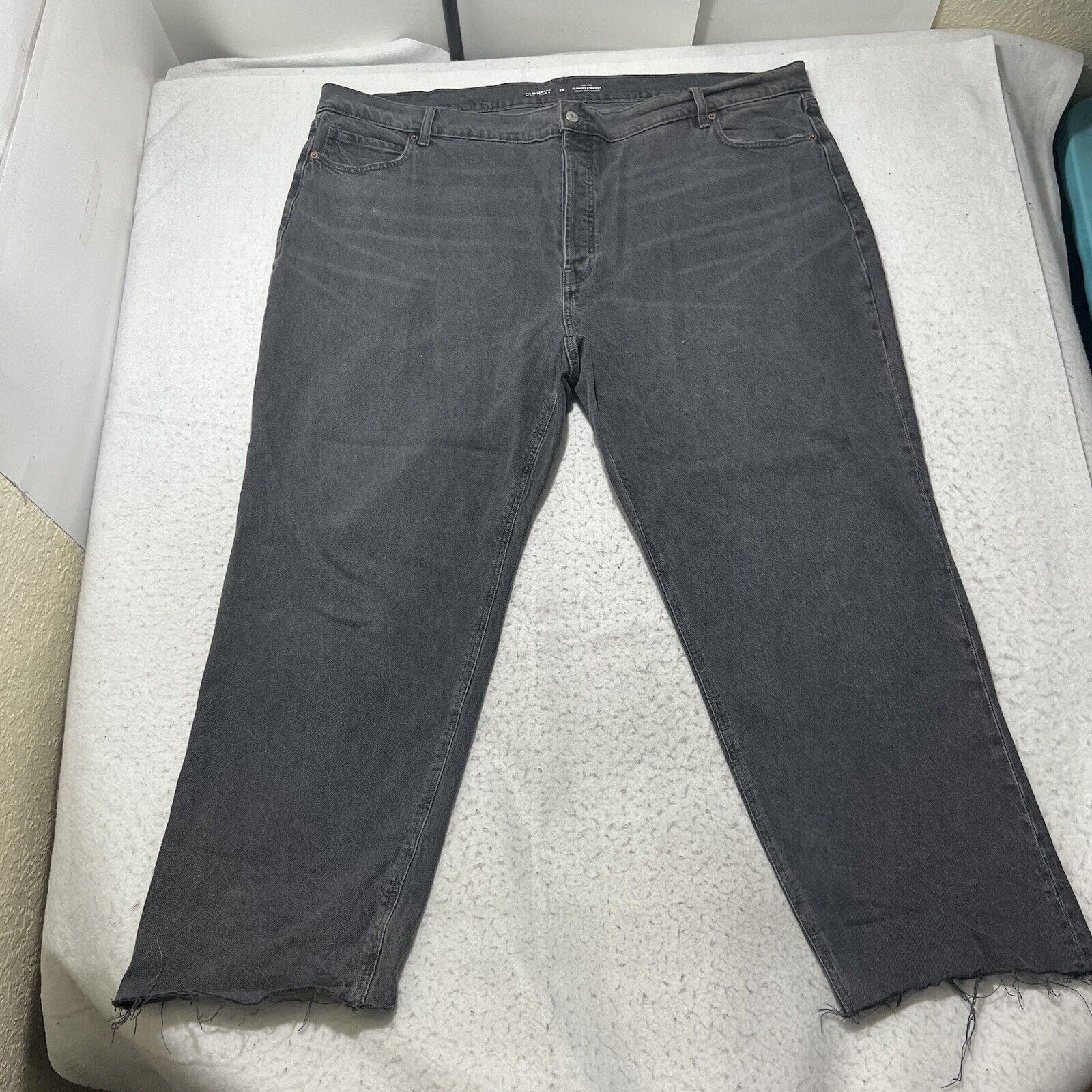 Old Navy Old Navy 24 High Rise Slouchy Straight Slim Pocket Jeans Size 42" / US 20 - 1 Thumbnail