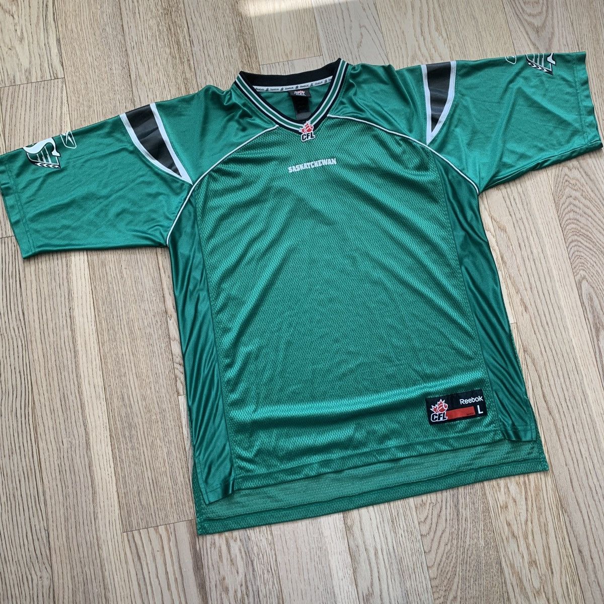 Reebok × Vintage Vintage Saskatchewan Roughriders CFL Football Jersey Canada Size US L / EU 52-54 / 3 - 1 Thumbnail