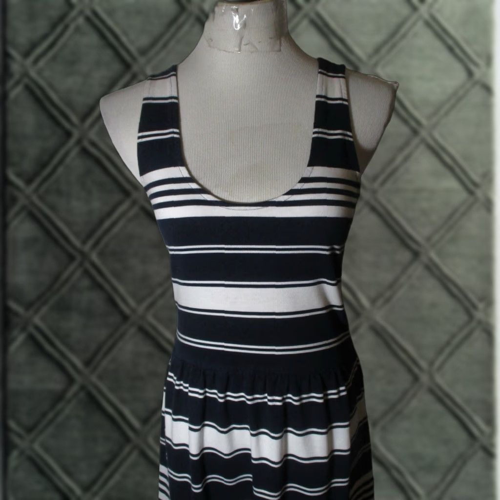 J.Crew **Blue White J. CREW Sleeveless Knee Length Dress Size XS** User: **J. CREW Blue White Sleeveless Knee Length Dress Size XS** Size XS / US 0-2 / IT 36-38 - 1 Thumbnail