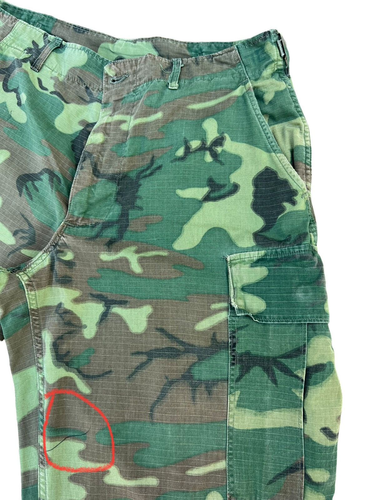 Vintage 60s 70s Nam War ERDL Camo Ripstop Poplin Trouser Pant Size US 32 / EU 48 - 9 Thumbnail