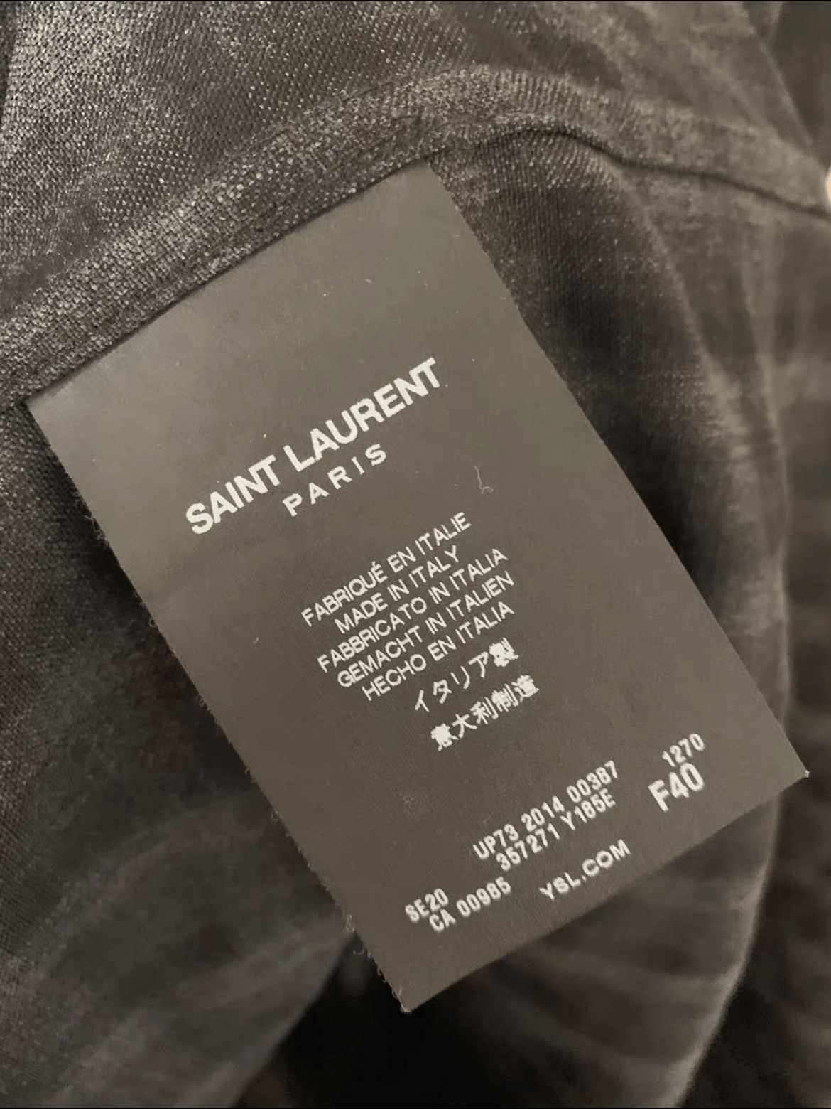 Saint Laurent Paris FR40 Saint Laurent Paris OS Plaid Shirt Jacket Size US M / EU 48-50 / 2 - 2 Thumbnail