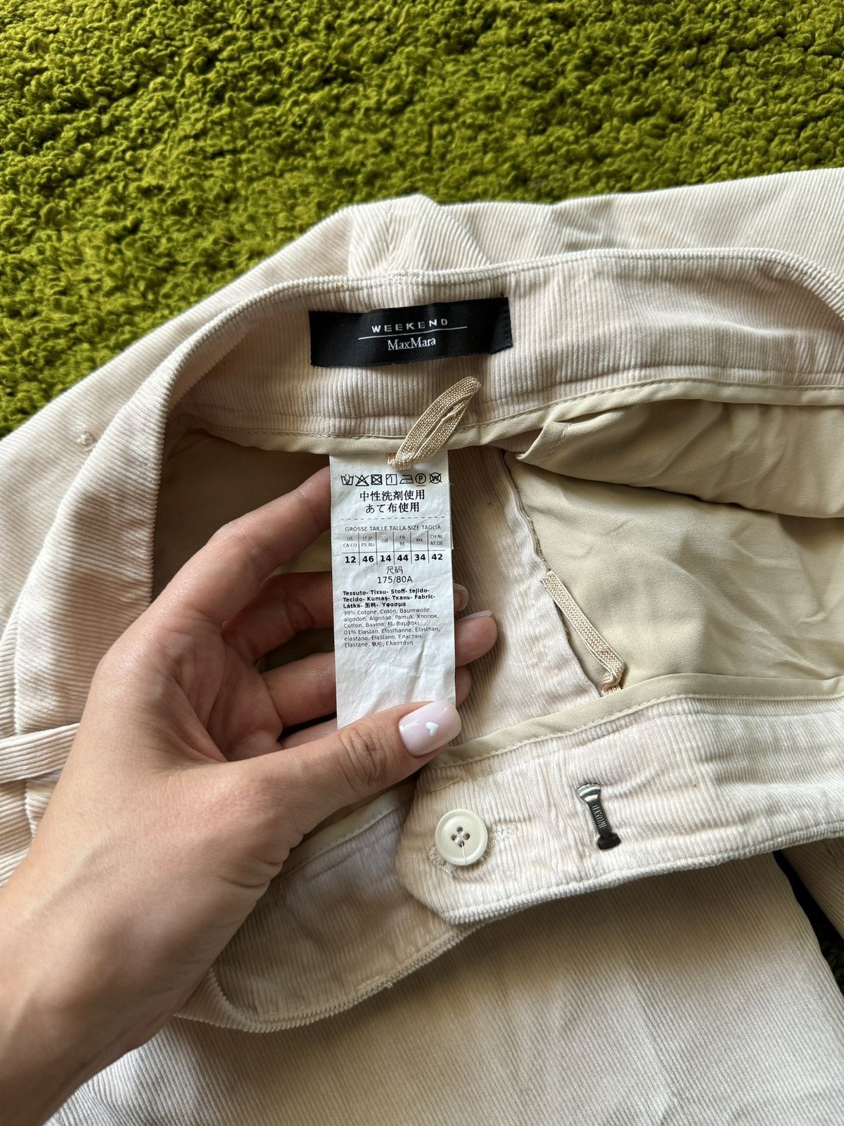 Designer × Max Mara × Weekend Max Mara Max Mara Weekend corduroy capri pants Size 34" / US 12 / IT 48 - 4 Thumbnail