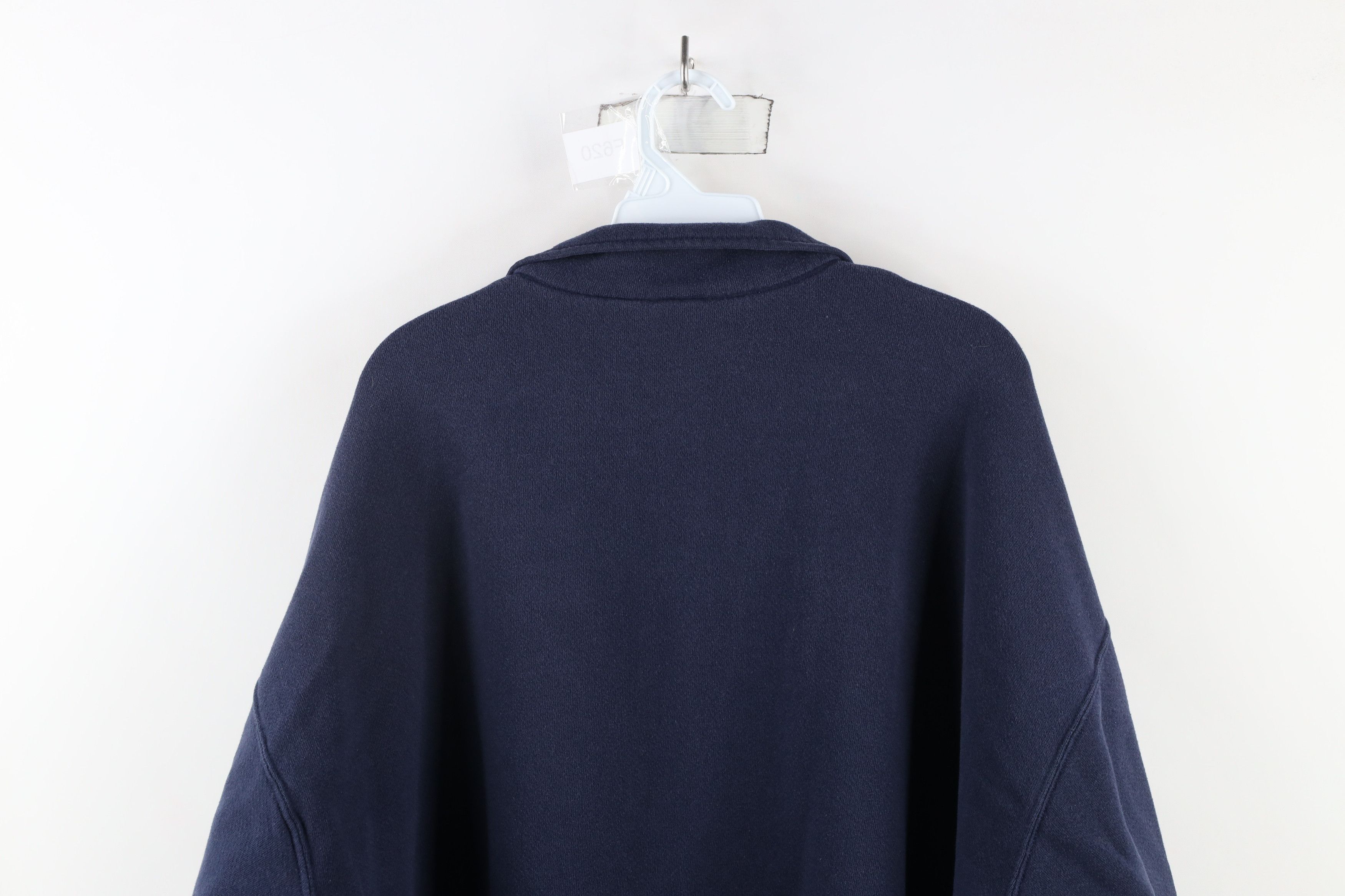 Vintage Vintage 90s Streetwear Heavyweight Half Zip Sweatshirt Blue Size US XXL / EU 58 / 5 - 8 Thumbnail