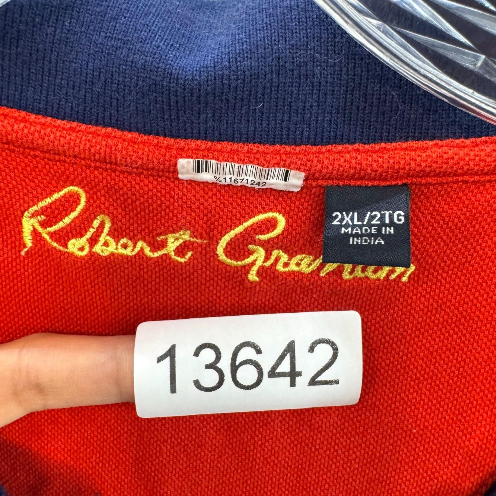Robert Graham VINTAGE Robert Graham Polo Shirt Mens 2XL XXL Navy Blue Collared Short Sleeve Size US XXL / EU 58 / 5 - 7 Thumbnail
