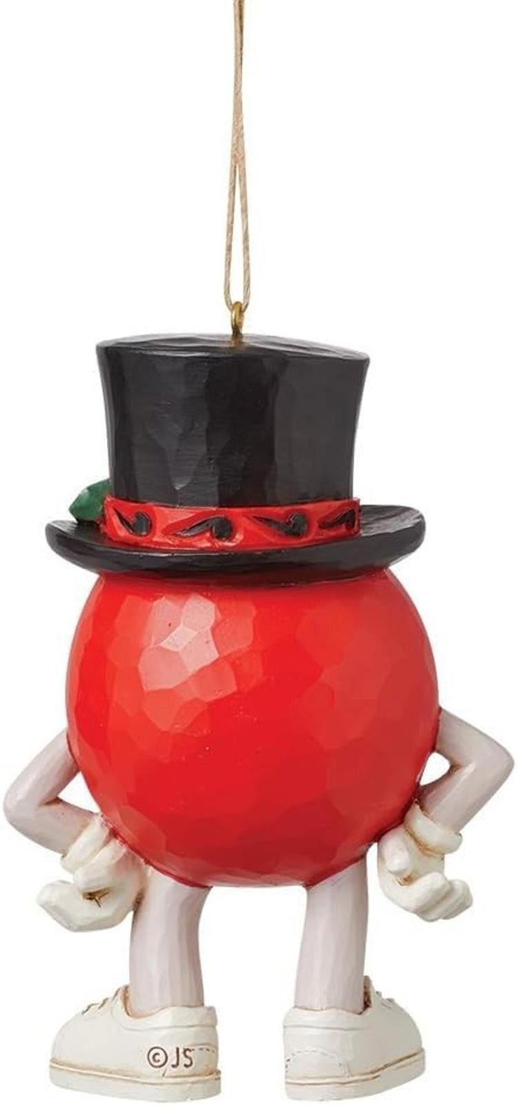 Designer Enesco M&M's Red Character in Top Hat Hanging Ornament NEW Size ONE SIZE - 2 Thumbnail