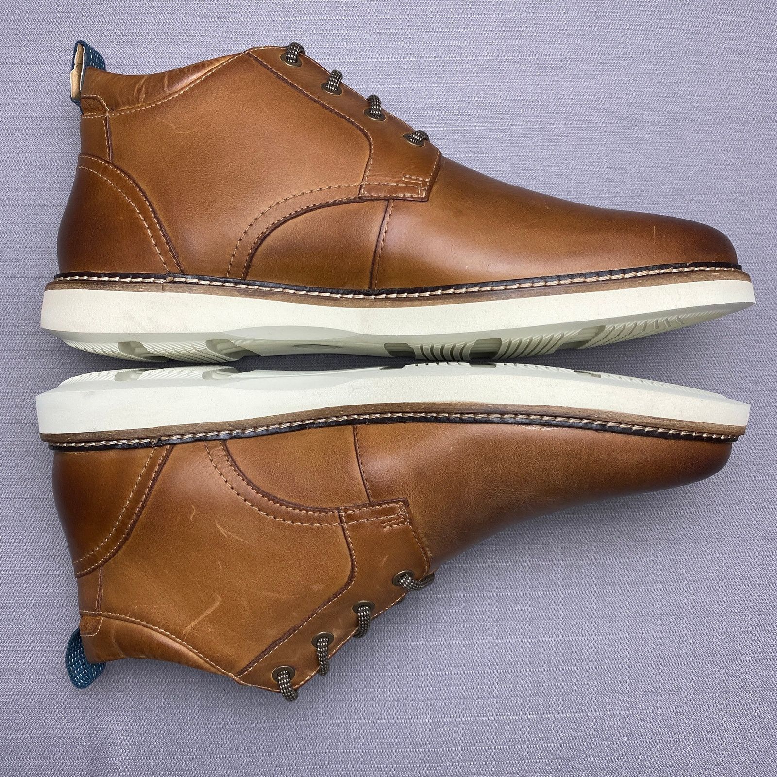 Nunn Bush Leather Ridgetop Plain Toe Chukka Boots Men 10XW