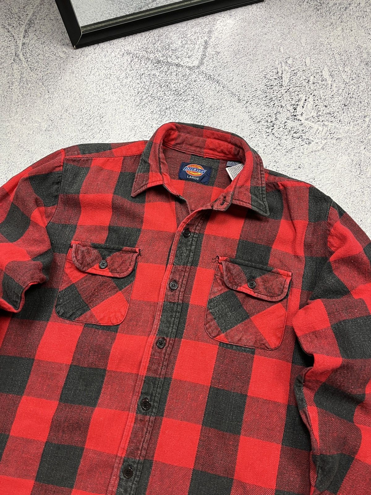 Dickies × Vintage Vintage Dickies Flannel Plaid Shirt Jacket Checked 90’s Rare Size US L / EU 52-54 / 3 - 6 Thumbnail