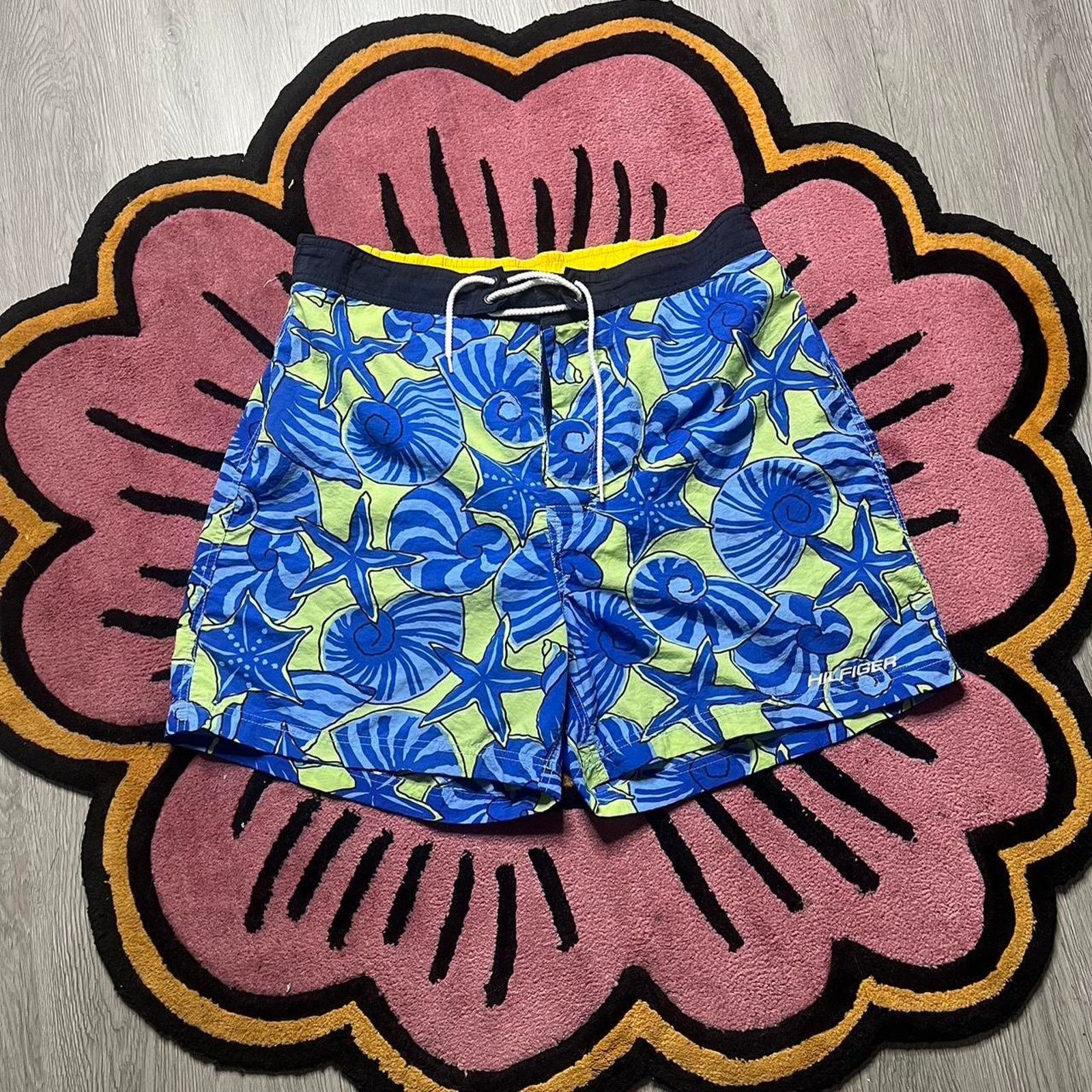 Tommy Hilfiger × Vintage Vintage 90’s Tommy Hilfiger All Over Print Water Short Size US 32 / EU 48 - 1 Thumbnail