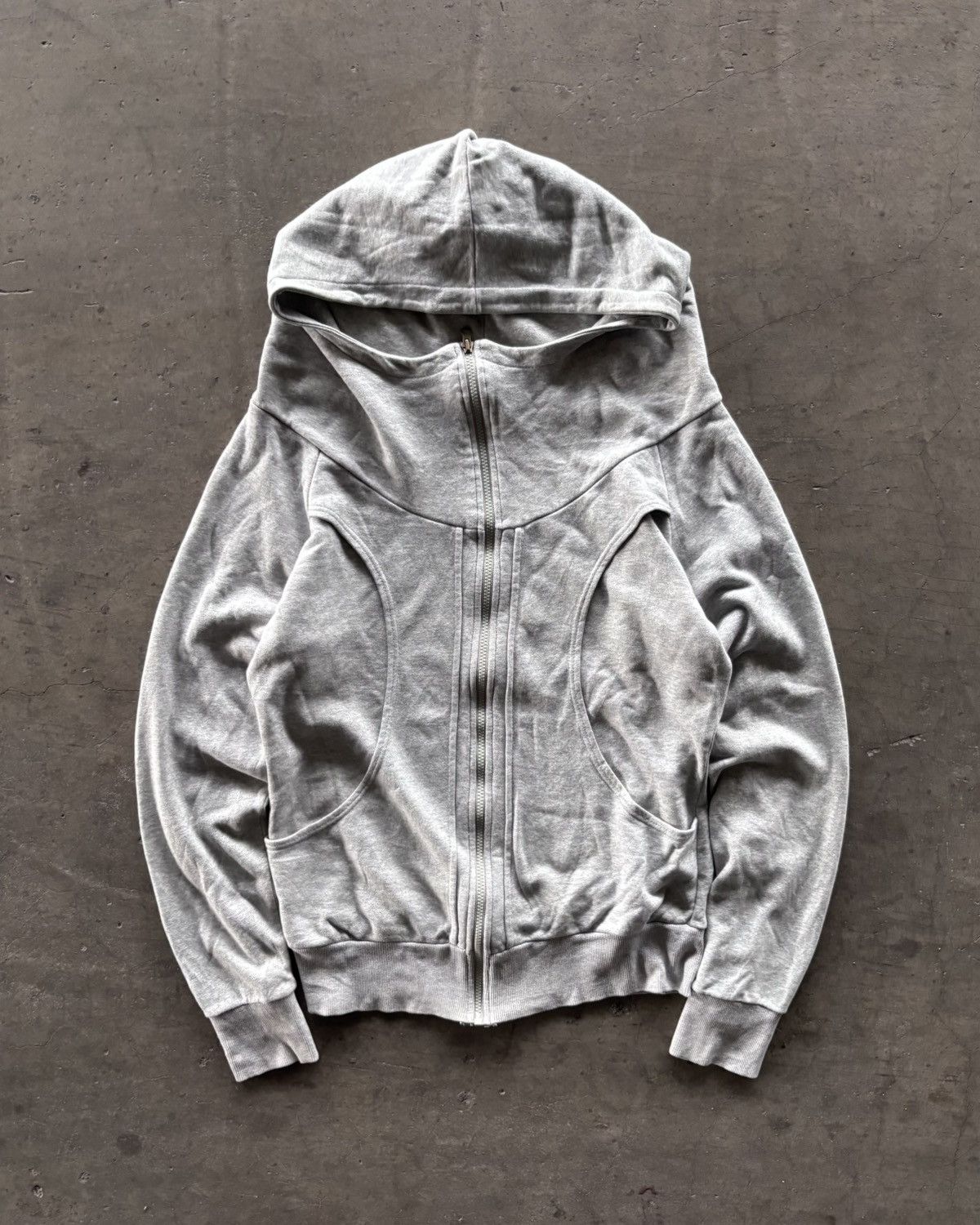 Japanese Brand Japanese Ninja Grey Zip Up Hoodie Size US L / EU 52-54 / 3 - 1 Thumbnail