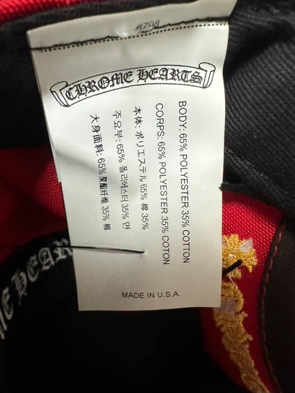Chrome Hearts Red Chrome hearts hat Size ONE SIZE - 5 Thumbnail