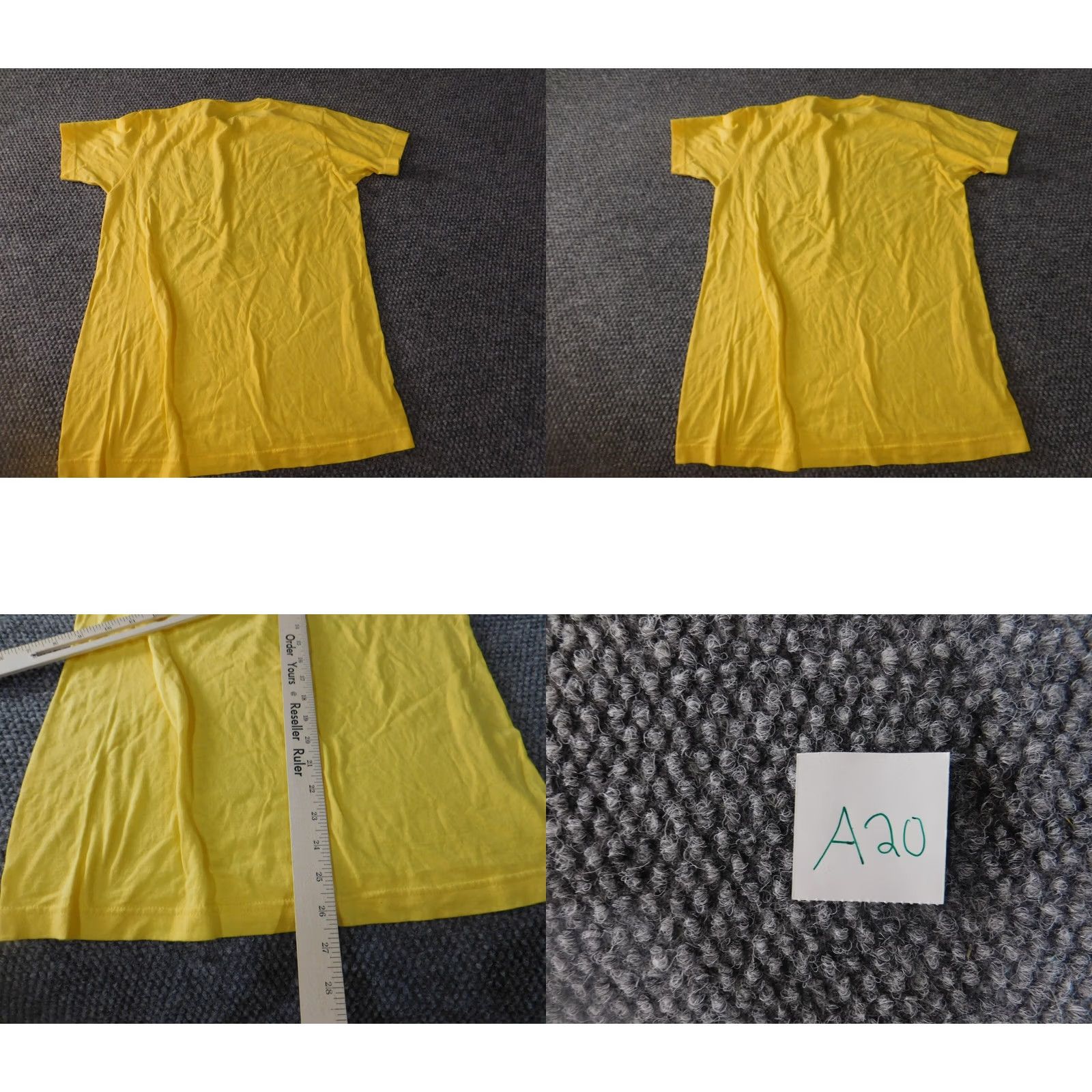 Logo 7 Wu-Tang Shirt Mens Small Logo Graphic Tee 90s 2000s Yellow Cotton Crew Neck Short Sleeve Classic Logo Mens Size US S / EU 44-46 / 1 - 8 Thumbnail