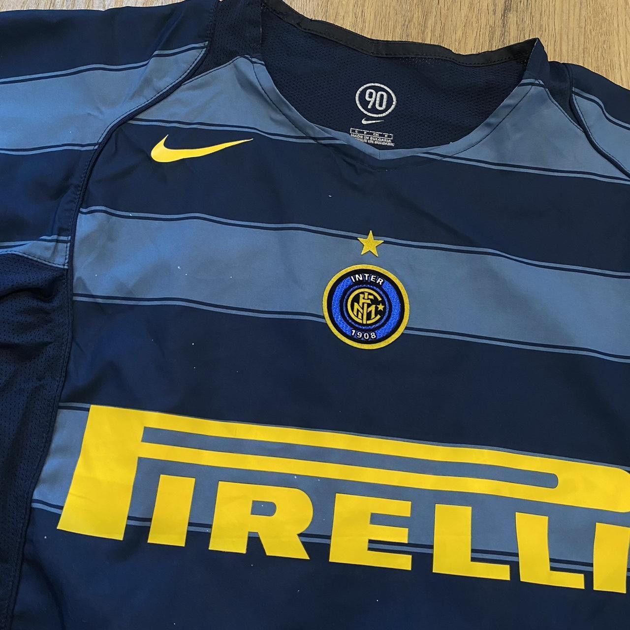 Nike 2004-05 Inter Mediolan Nike Third Player Issue Shirt Size US S / EU 44-46 / 1 - 3 Thumbnail