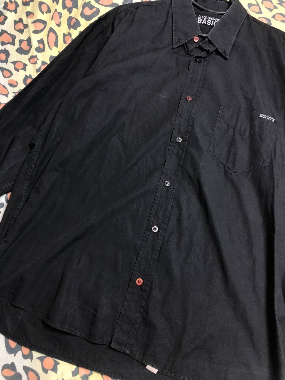 Dolce & Gabbana Dolce & Gabbana Gold Black Basic Shirt Size L Luxury Size US L / EU 52-54 / 3 - 4 Thumbnail