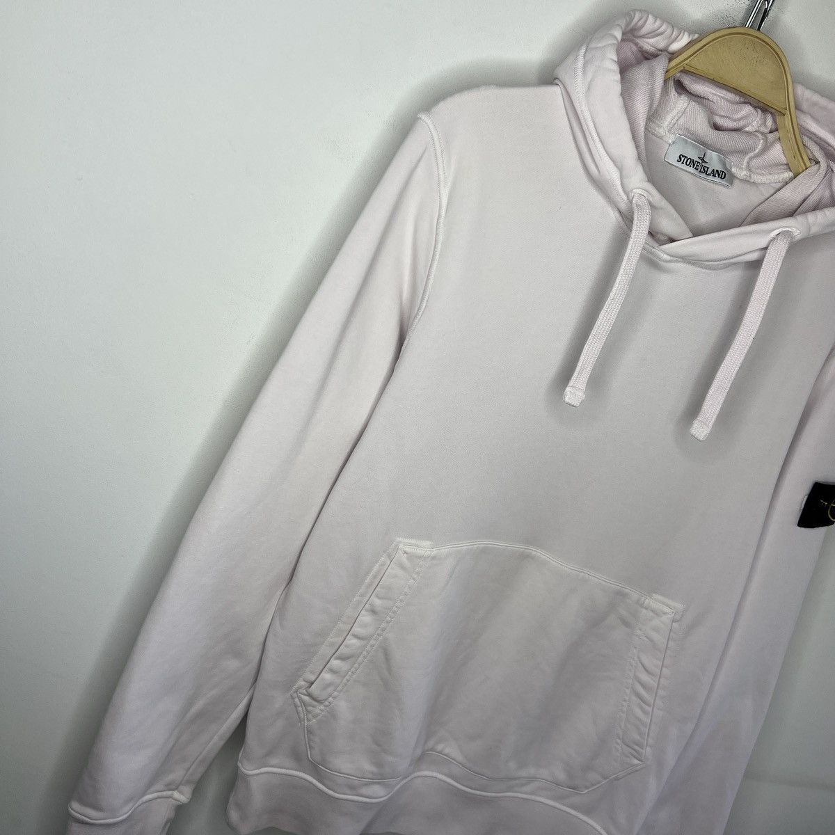 Stone Island Stone Island Hoodie Sweatshirt Hooded Light Pink Patch Logo Size US M / EU 48-50 / 2 - 3 Thumbnail