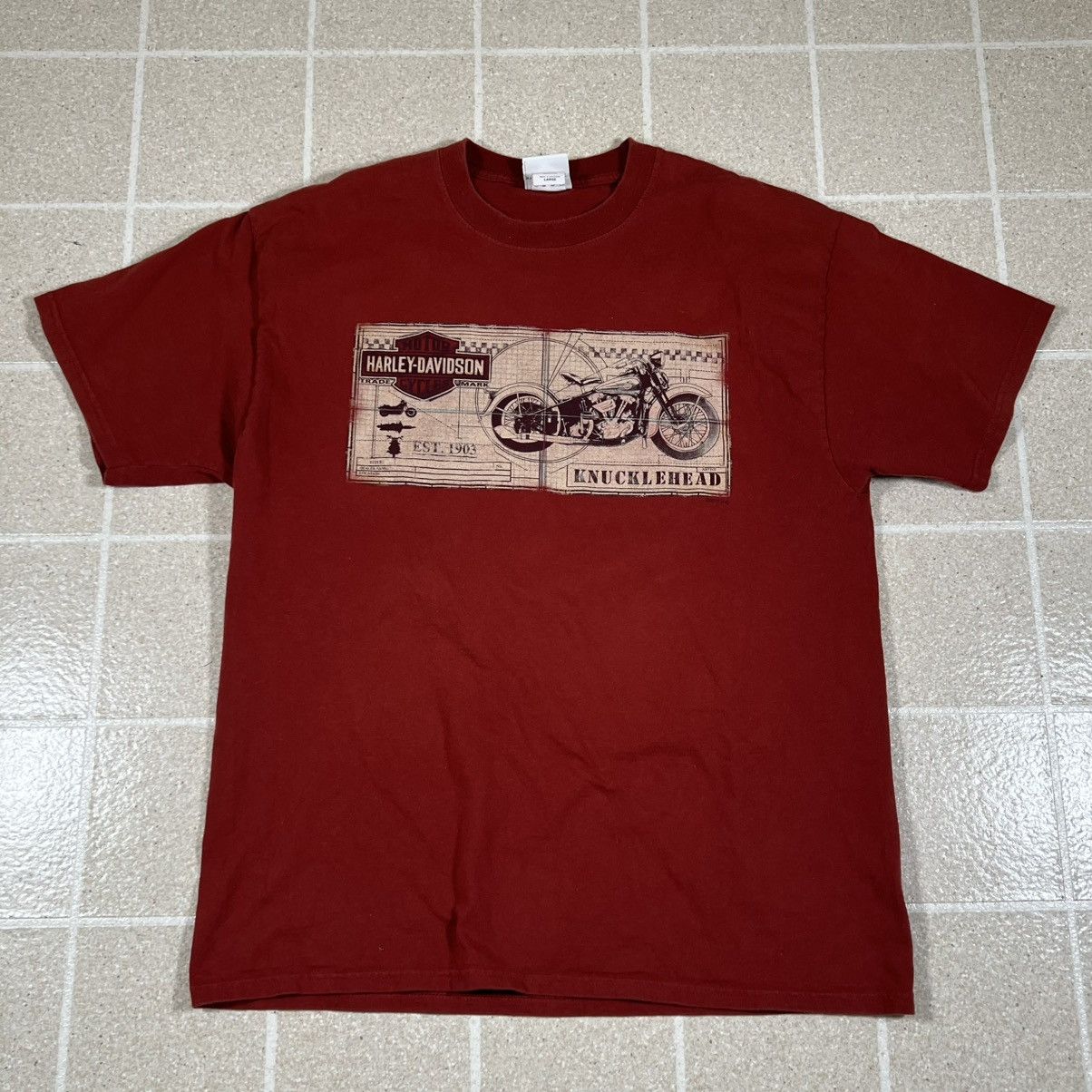 Harley Davidson Vintage Harley Davidson Miami Tshirt Biker Motorcycle Sz L Size US L / EU 52-54 / 3 - 1 Thumbnail