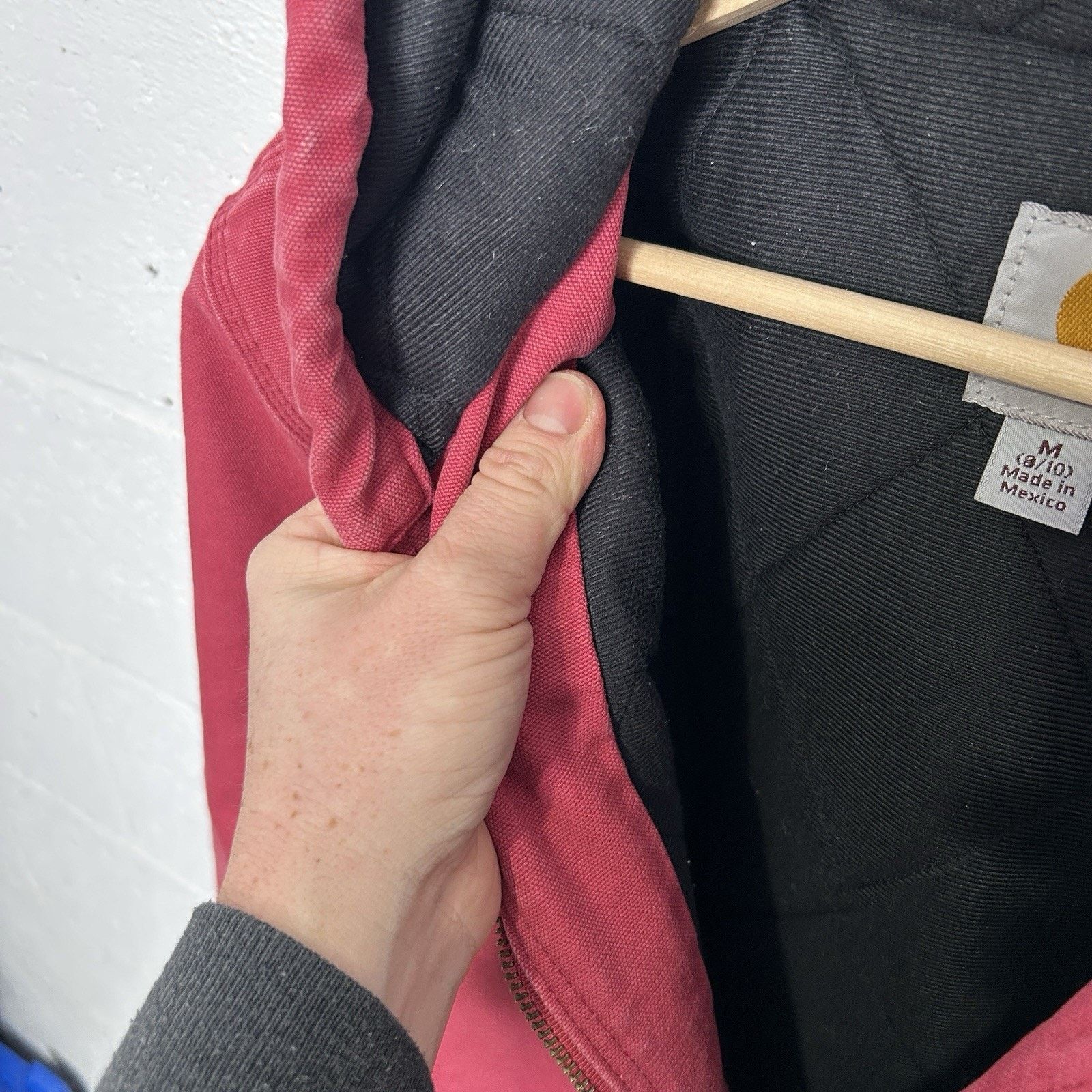 Carhartt Y2K Carhartt Quilted Hooded Jacket “Crabapple Pink” WJ130 Size M / US 6-8 / IT 42-44 - 13 Thumbnail