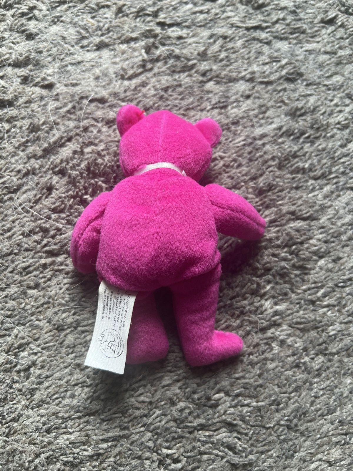 Vintage 2004 McDonald’s Ty Burger The Bear Teenie Beanie Baby Size ONE SIZE - 2 Thumbnail