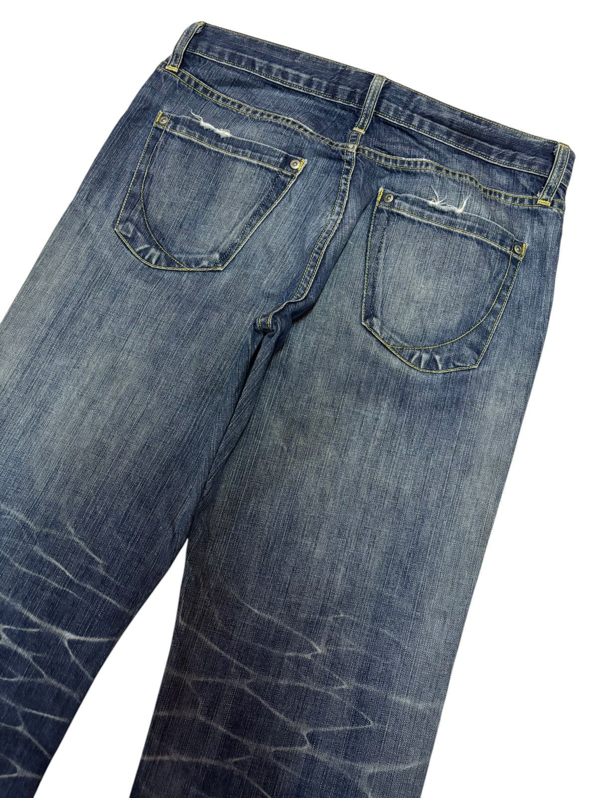 Paper Denim & Cloth Paper Denim & Cloth Strike Faded Distressed Jeans Size US 31 - 6 Thumbnail