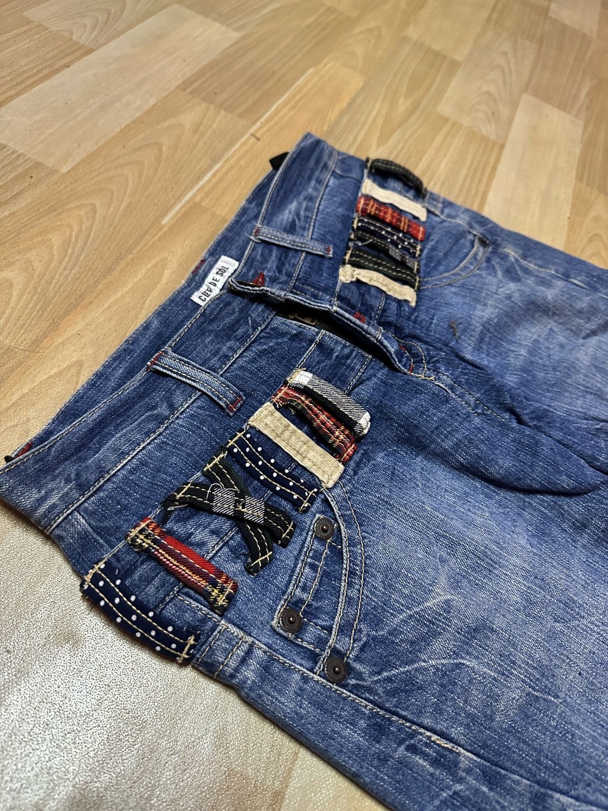 Japanese Brand × Tornado Mart Rare 🔥Double waist Leg twisted Denim Size US 32 / EU 48 - 7 Thumbnail