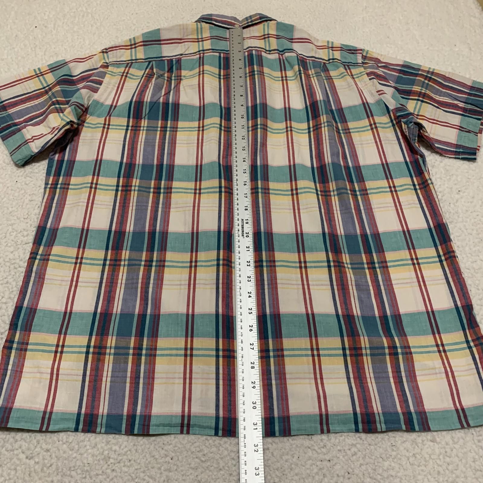 Polo Ralph Lauren Ralph Lauren Pastel Plaid Short Sleeve Shirt L Cotton Size US L / EU 52-54 / 3 - 11 Thumbnail