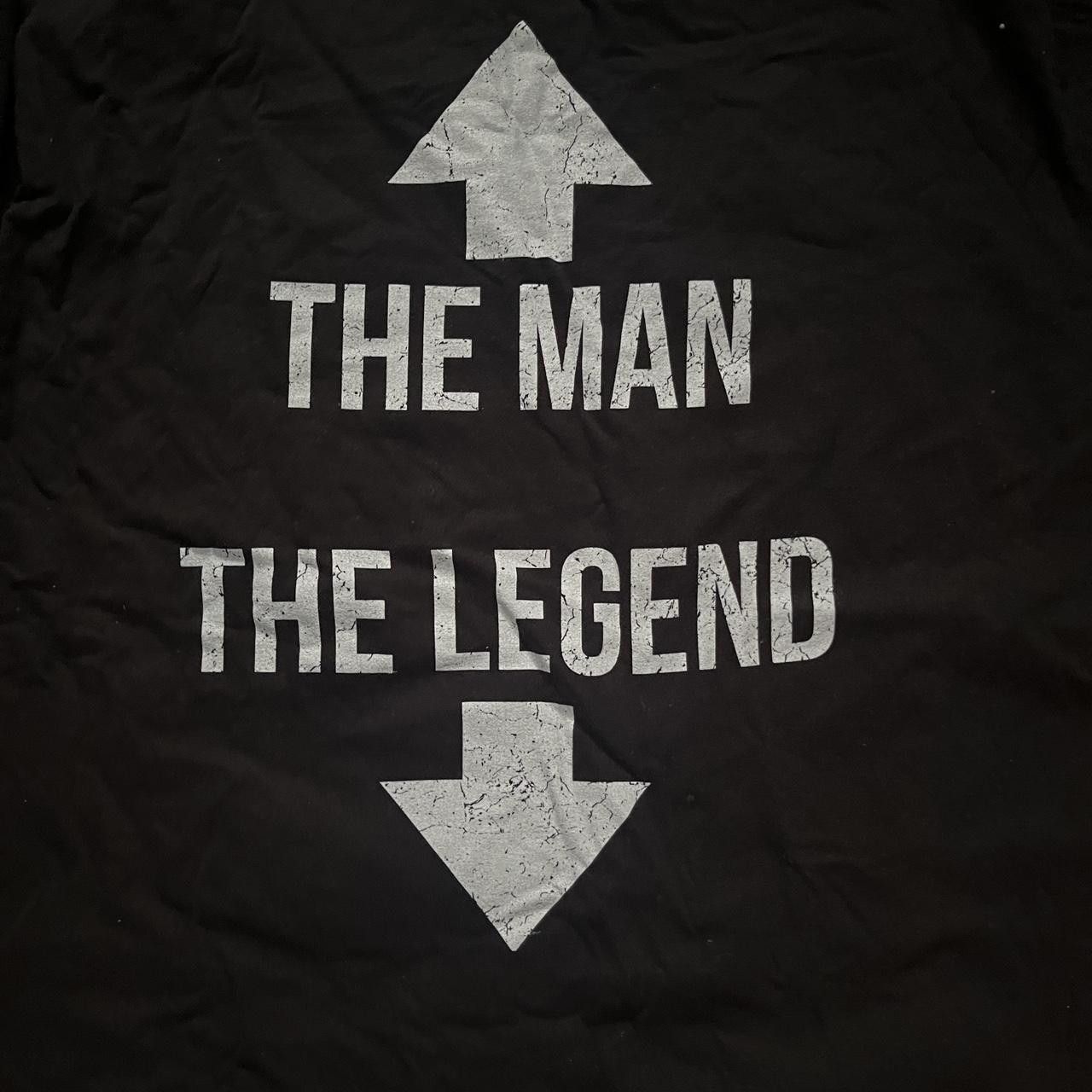 Other Black and white "The Man, The Legend" graphic tee Size US M / EU 48-50 / 2 - 2 Thumbnail